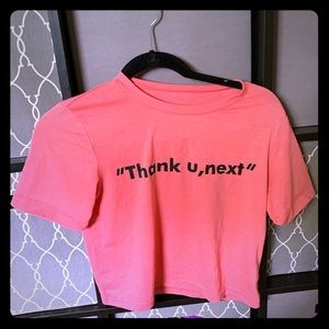 Ariana Grande Crop top - “ thank you next” 💗